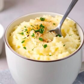 Bulvių košė puodelyje per 2 minutes: kaip pasigaminti garnyrą nevirinant ir nenaudojant papildomų indų